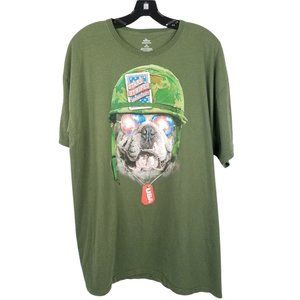 Stars Stripes Winning Fights T Shirt Size XL Dog